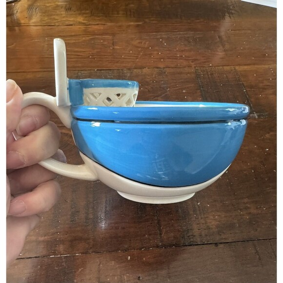 MAX CREATIONS Basketball & Hoop Soup Mug Bowl Hot Cocoa‎ Cup Blue 15 Ounce - Picture 3 of 8